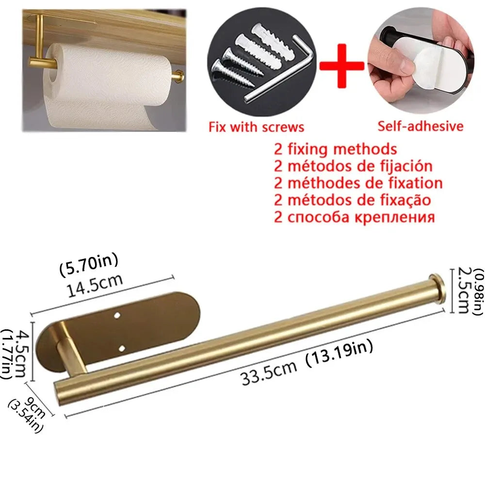 Adhesive Under Cabinet Paper Towel Holder