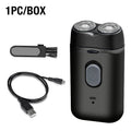 Portable Electric Shaver for Men – Double Head USB Rechargeable Razor