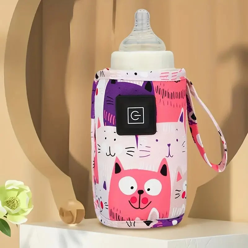 USB Baby Bottle Warmer – Portable Travel Insulated Bottle Heating Bag