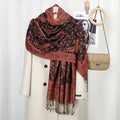 Women's Ethnic Paisley Pattern Large Scarf & Shawl