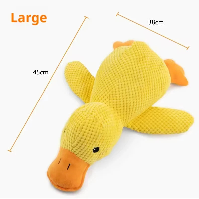 Soft Duck Plush Squeaky Toy for Dogs