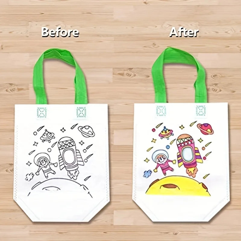 24-Piece DIY Graffiti Bag Kit with 12 Bags & 12 Color Markers