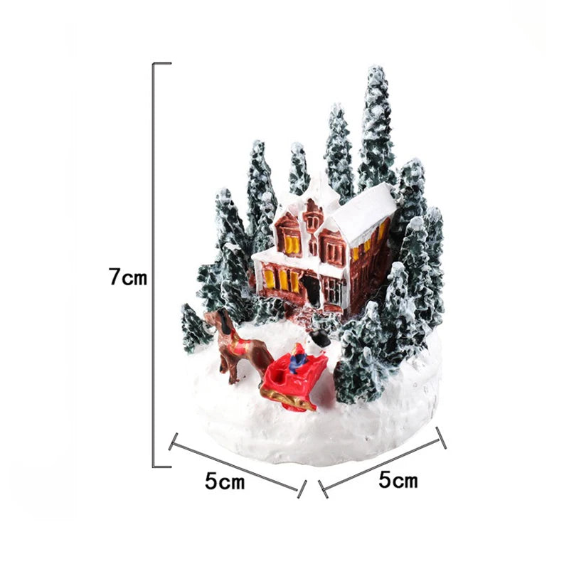 Christmas LED Night Light Mini Luminous House Decoration