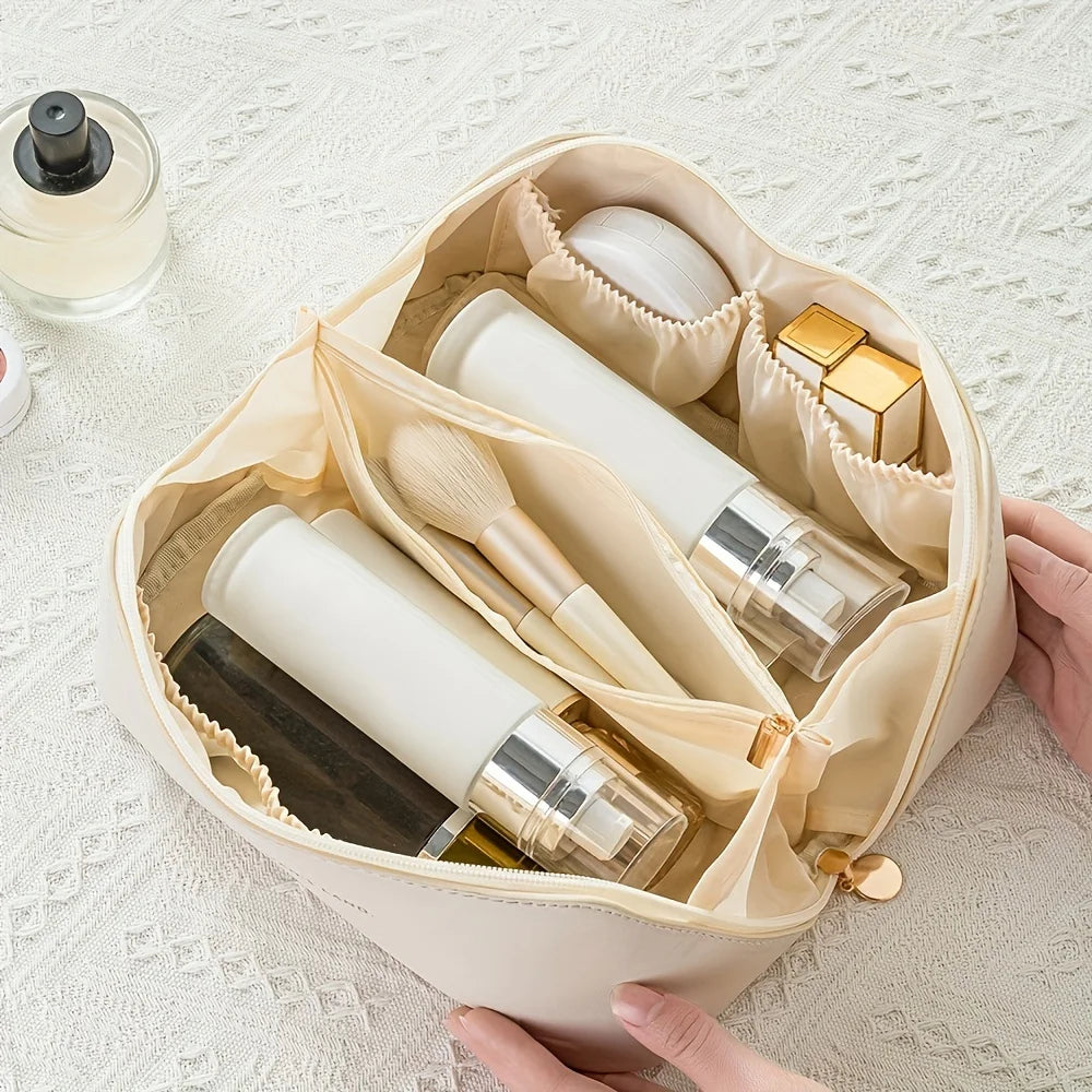 Portable Makeup Organizer Bag with Handle
