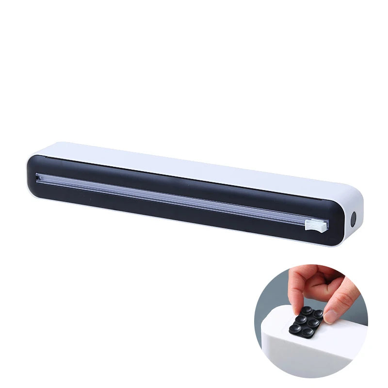 Magnetic Plastic Wrap Dispenser with Cutter – Kitchen Food Film Organizer