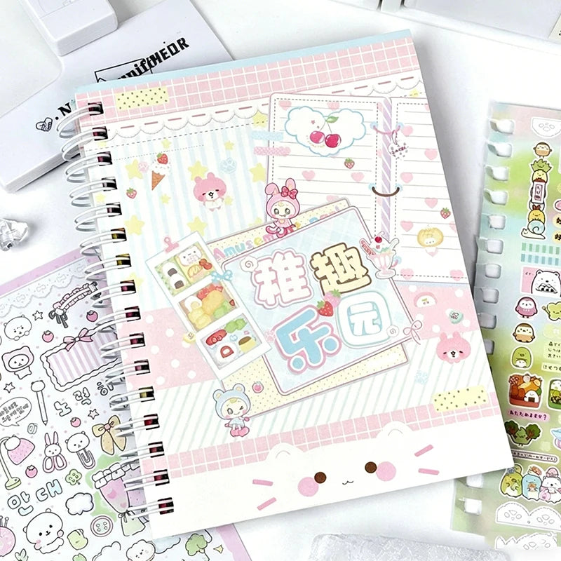 32-Page Cute Character Sticker Book for Journals & Planners