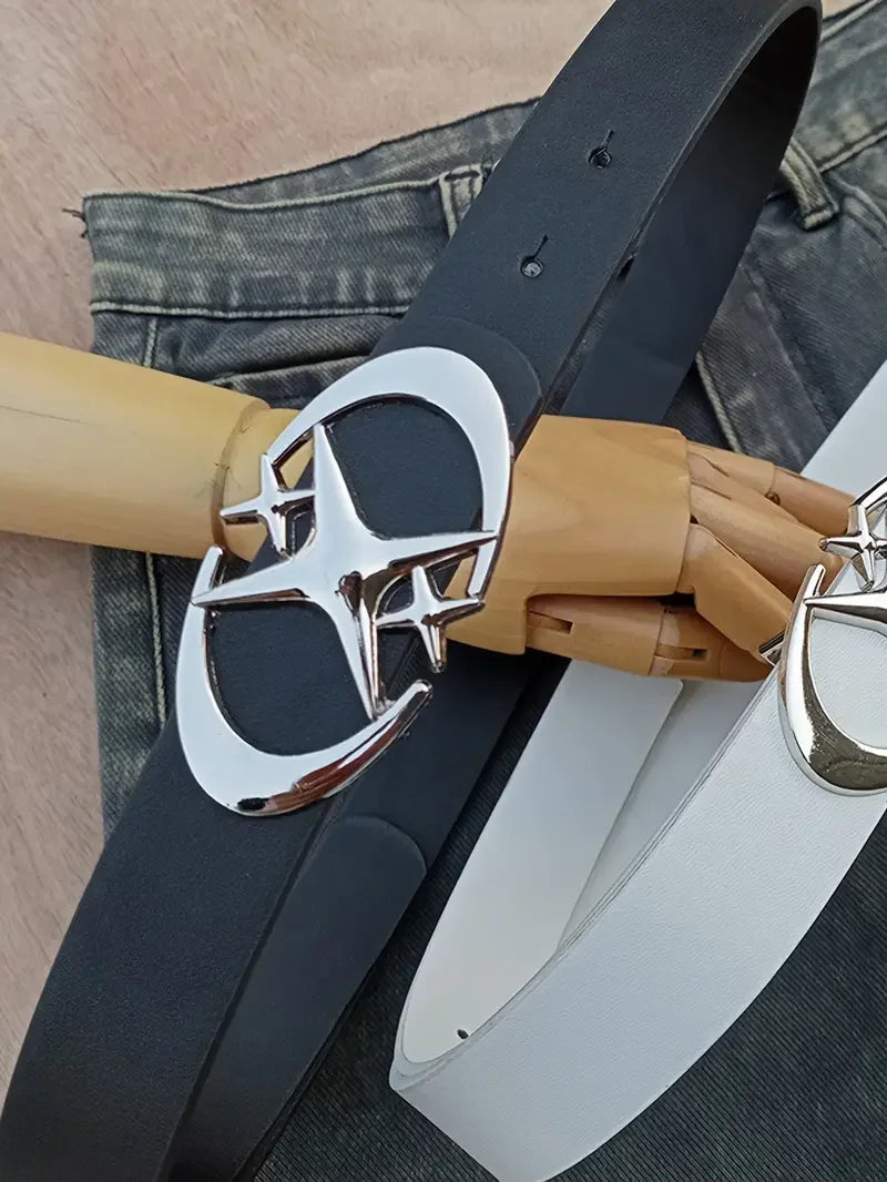 Women's Oval Metal Buckle Fashion Belt