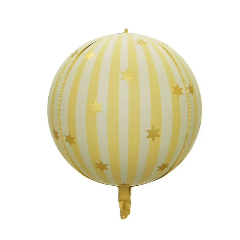 Christmas Round & Star Foil Balloons – Holiday Party Decorations
