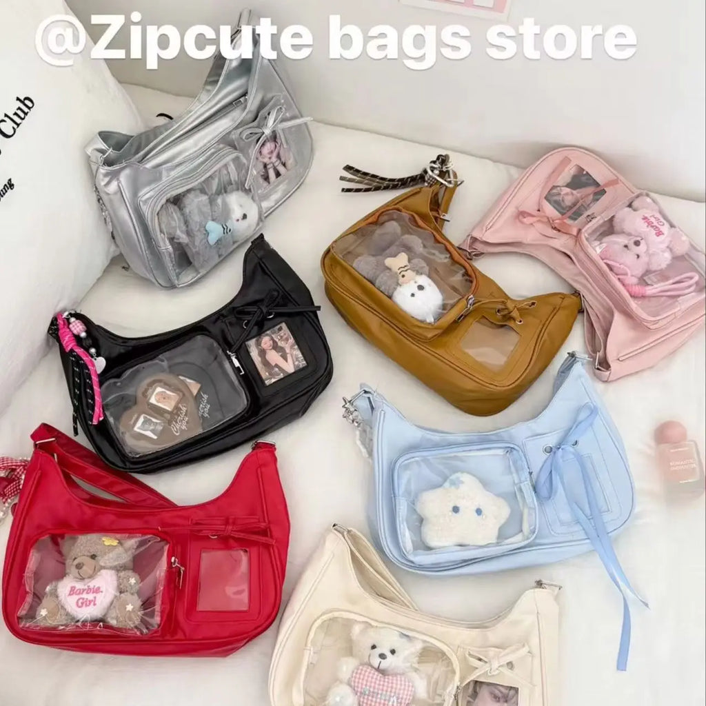 Women's Transparent Printed Casual Tote Bag