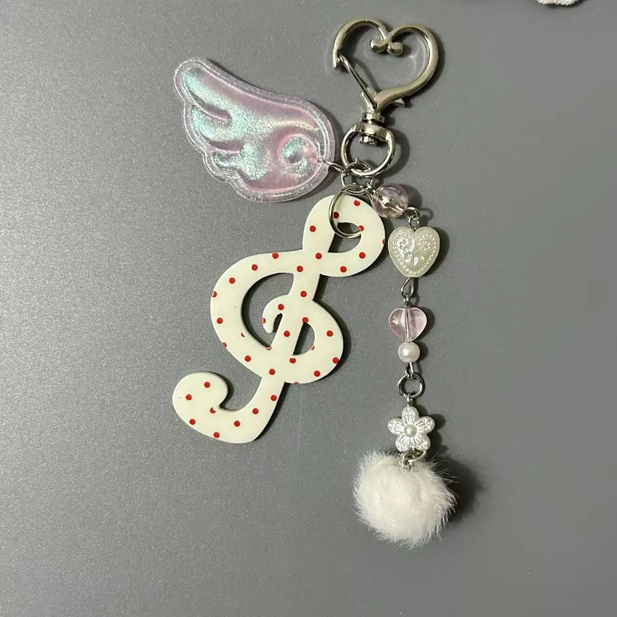 Kawaii Retro Music Note Keychain – Cute Bag Charm