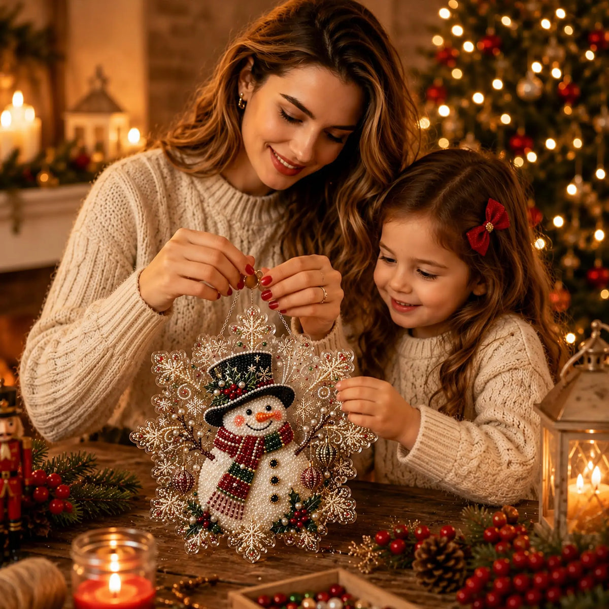 Santa Claus Diamond Painting Kit – Christmas DIY Wall Art