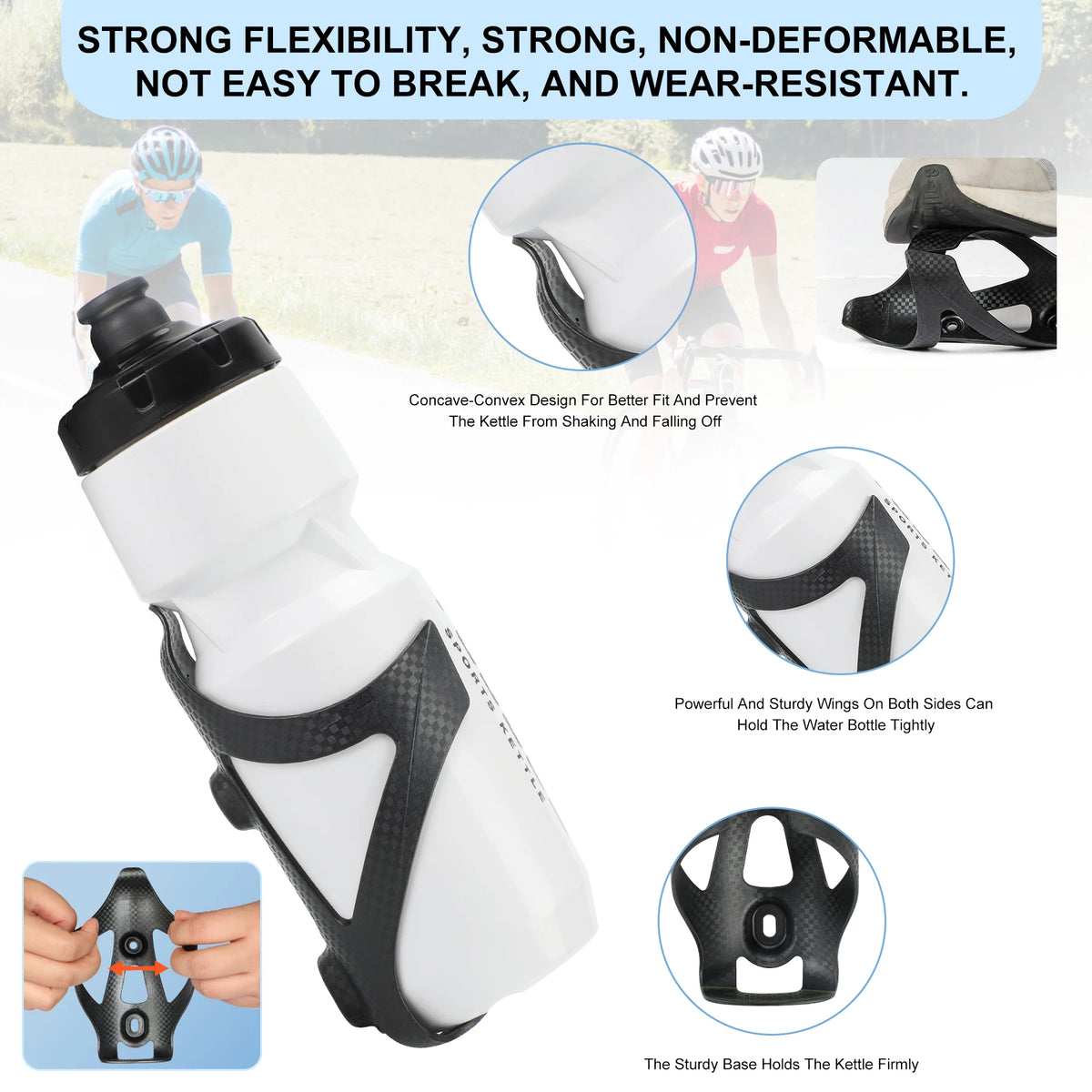 Lightweight Bike Water Bottle Holder – Bicycle Bottle Cage
