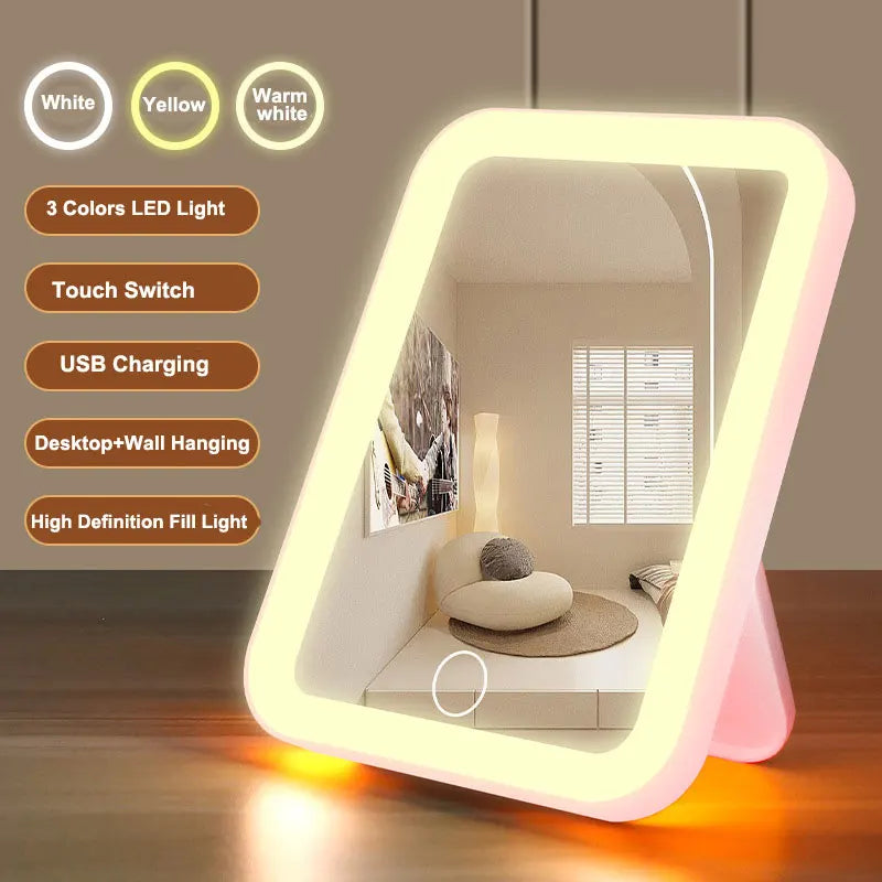 Rechargeable LED Makeup Mirror with Touch Control