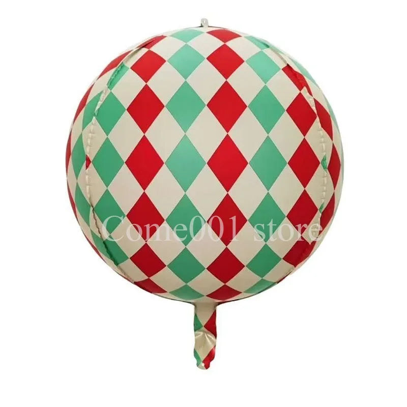 Christmas Round & Star Foil Balloons – Holiday Party Decorations