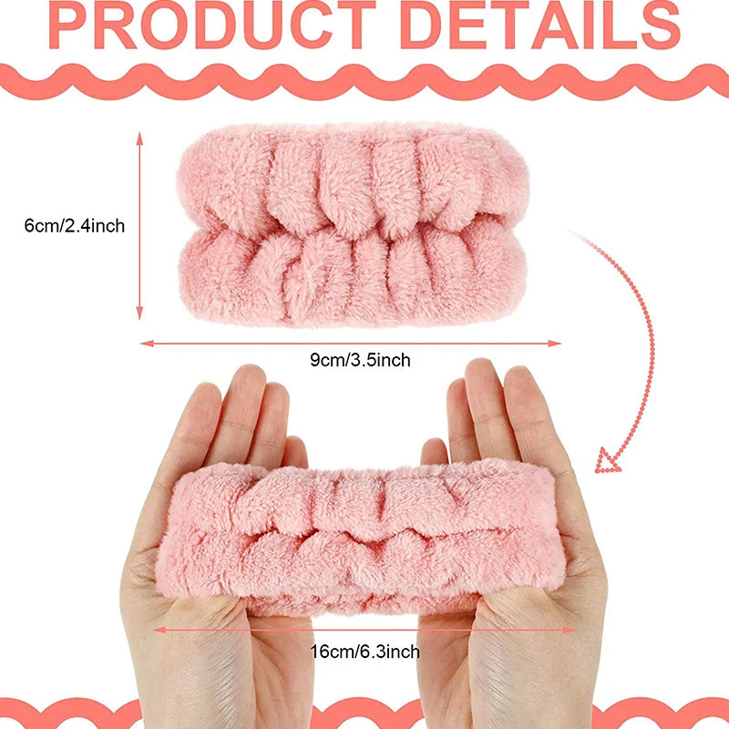 Soft Microfiber Wrist Wash Bands for Face Washing