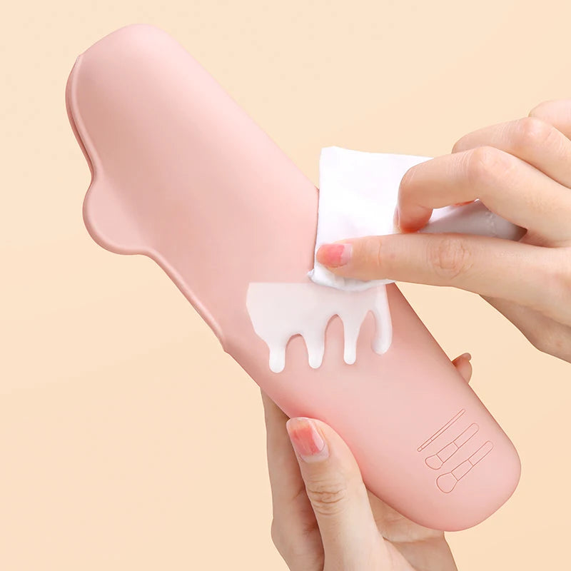 Large Travel Makeup Brush & Sponge Holder Case