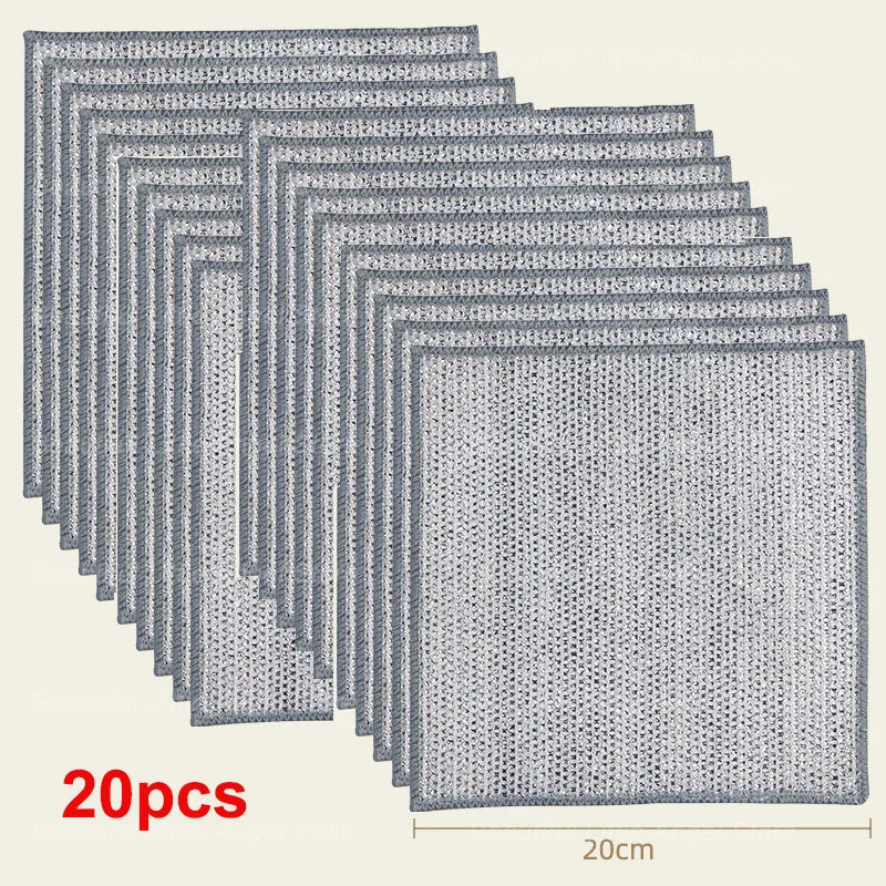 Steel Wire Cleaning Cloth – Reusable Kitchen Scrubbing Pads