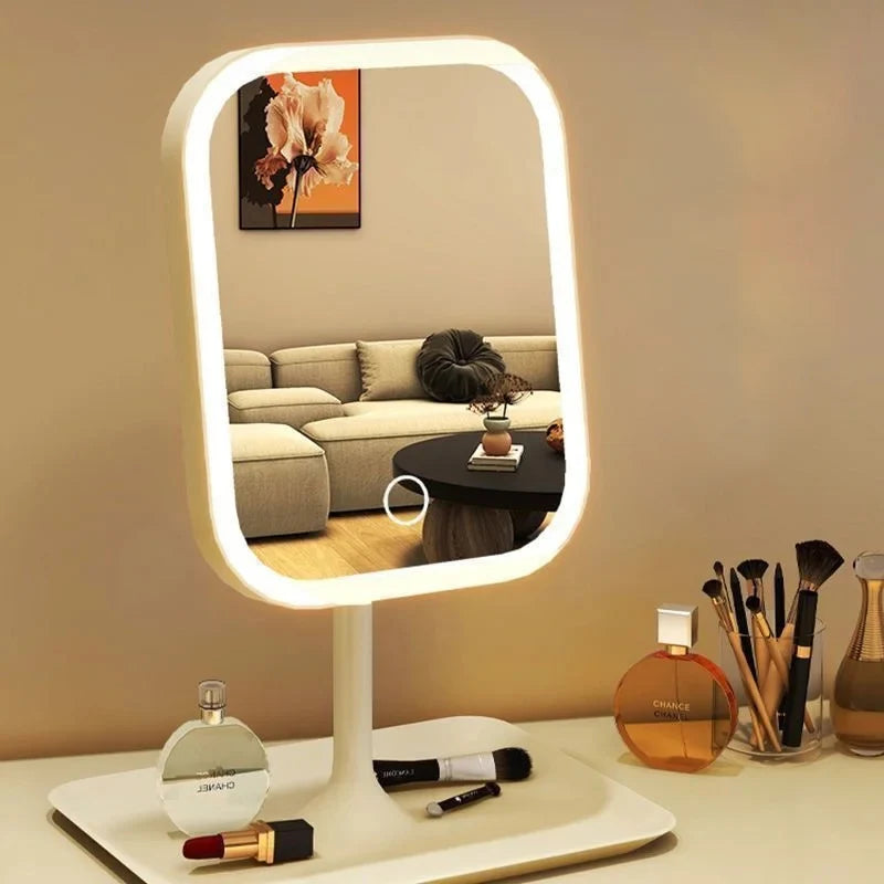 Portable LED Vanity Mirror with 3-Color Lighting