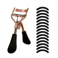 Portable Eyelash Curler with 15 Silicone Replacement Pads