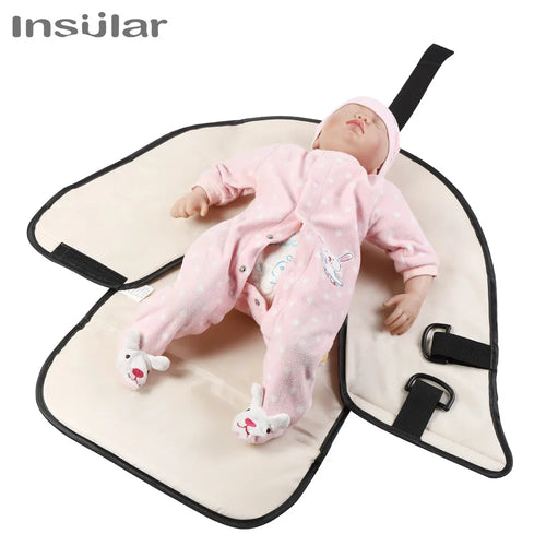 2-in-1 Portable Baby Changing Pad – Waterproof Travel Diaper Mat