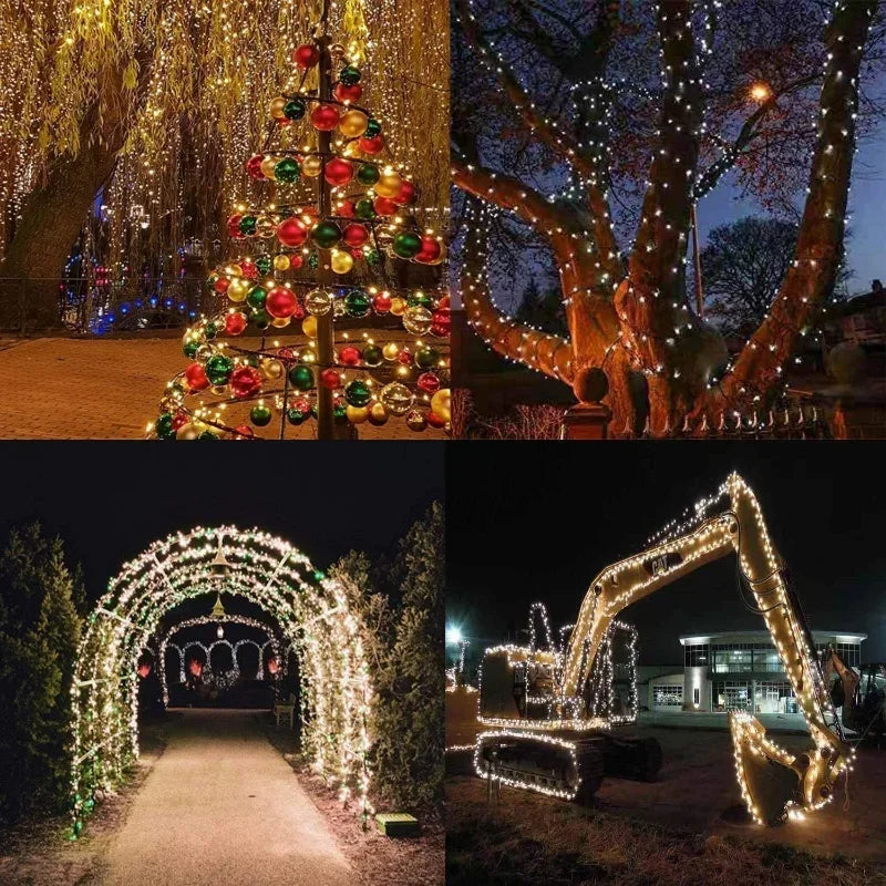 Solar LED String Lights – Outdoor Christmas & Garden Decor