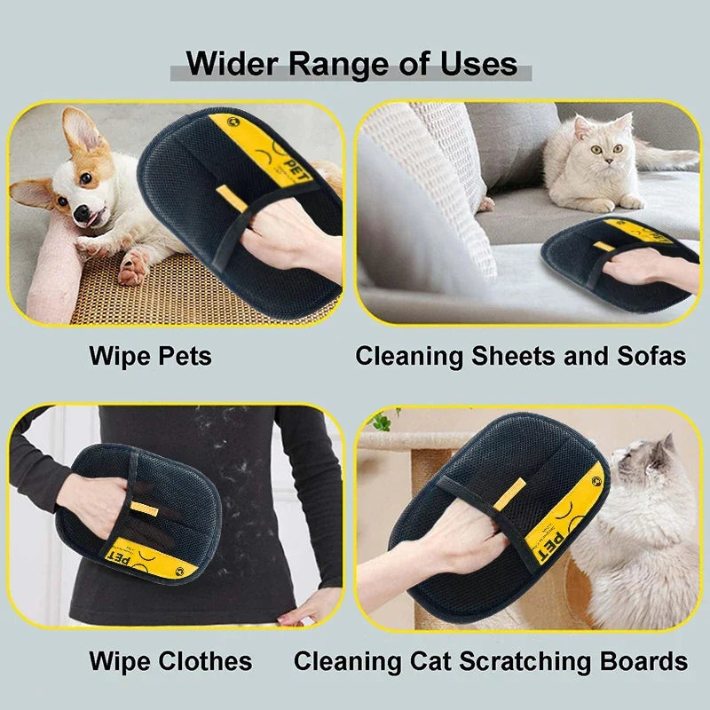 Electric Pet Hair Remover Glove – Reusable Grooming Glove for Cats & Dogs