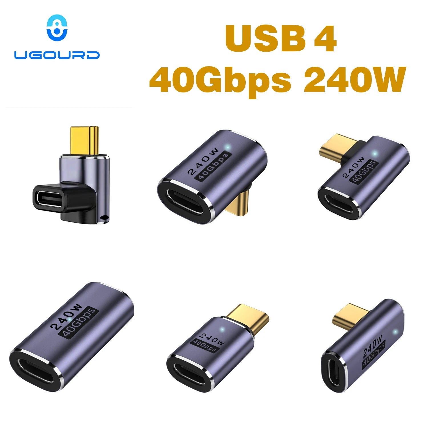 USB4 40Gbps USB-C Adapter Thunderbolt 3/4 240W