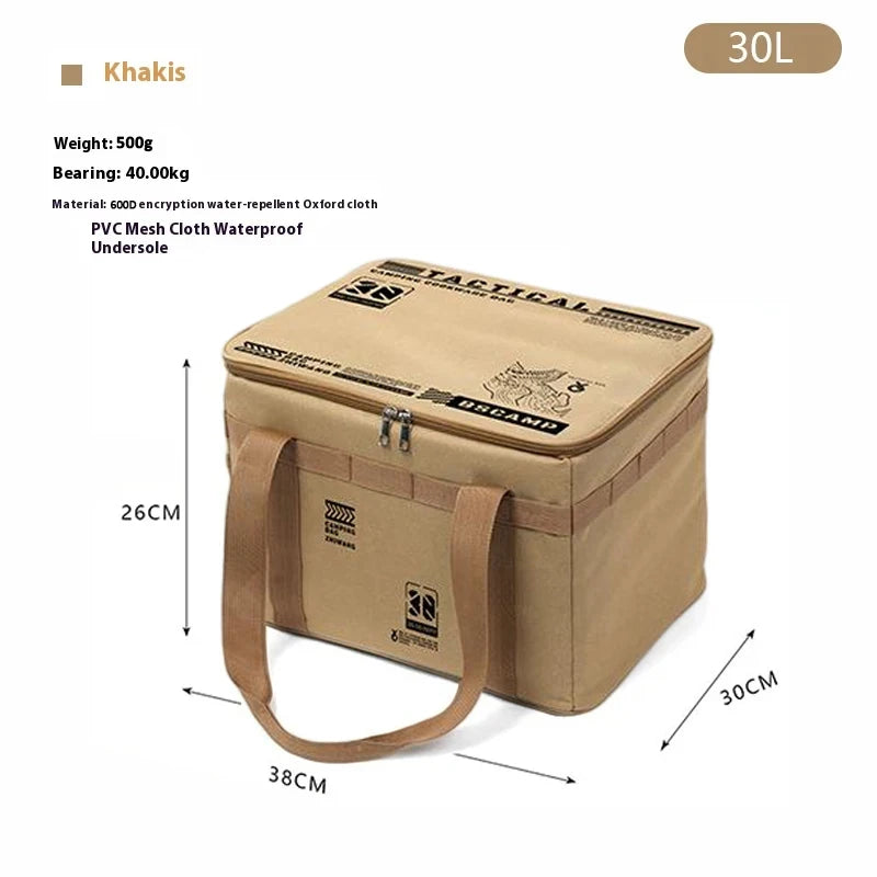 Large Capacity Insulated Storage Bag – 30L 42L 56L Foldable Organizer