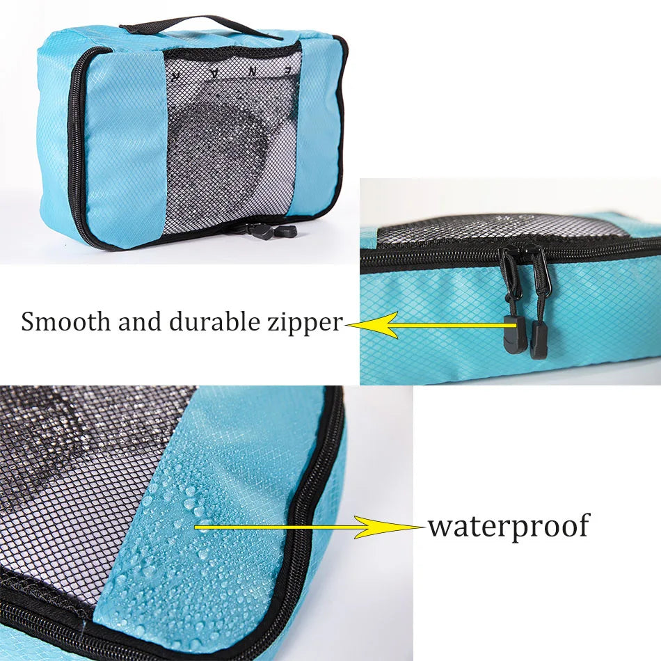 Travel Compression Packing Cubes – Luggage Organizer Bags