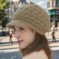 Women's Warm Knitted Winter Hat – Retro Casual Knit Cap
