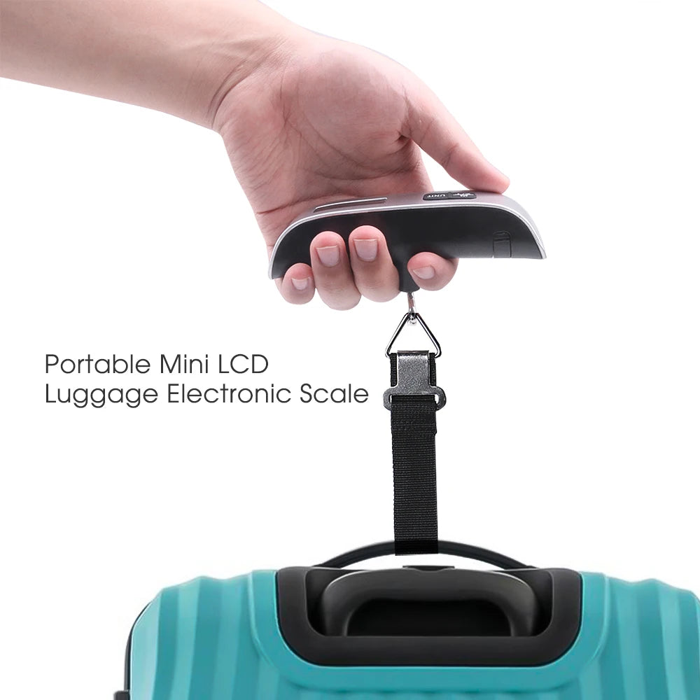 50kg Portable Digital Luggage Scale with LCD Display