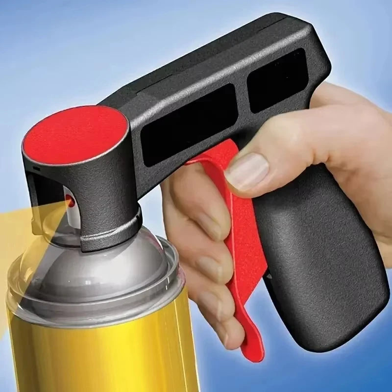 Portable Spray Paint Can Handle – Universal Aerosol Spray Grip