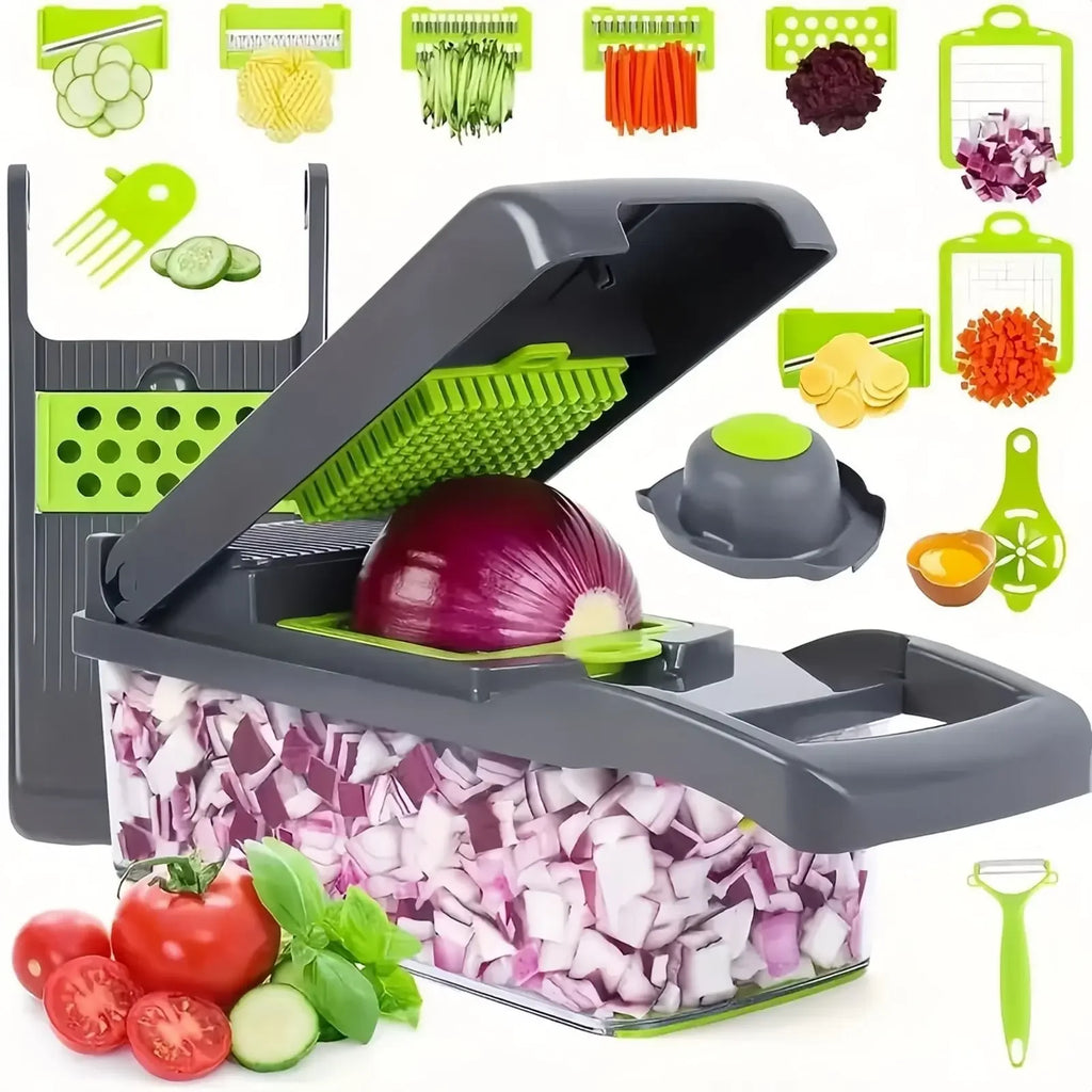 Multifunction Vegetable Chopper & Slicer – Handheld Food Cutter
