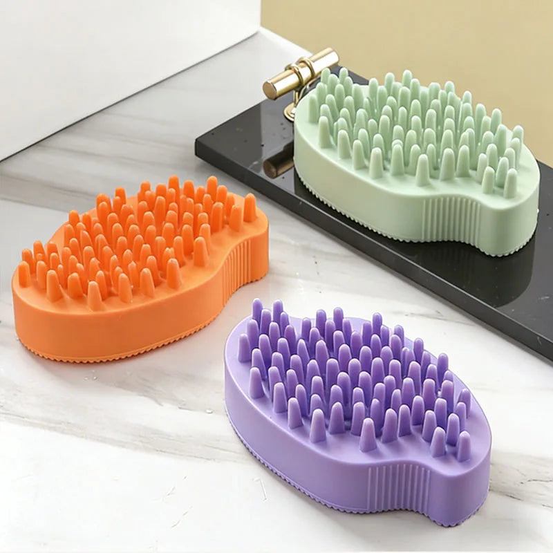 Double Sided Pet Bath Brush – Dog & Cat Grooming Massage Brush