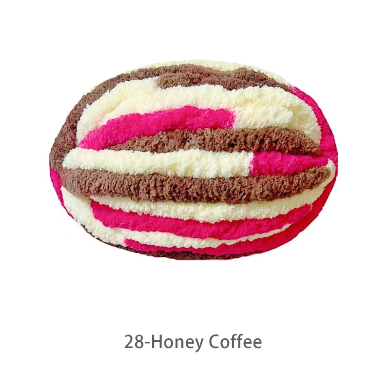 Extra Thick Hand-Knitted Chunky Yarn Blanket