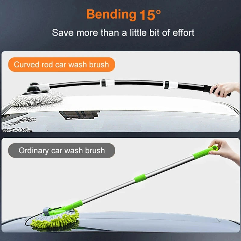 Telescopic Car Wash Brush – Long Handle Soft Bristle Auto Cleaning Tool