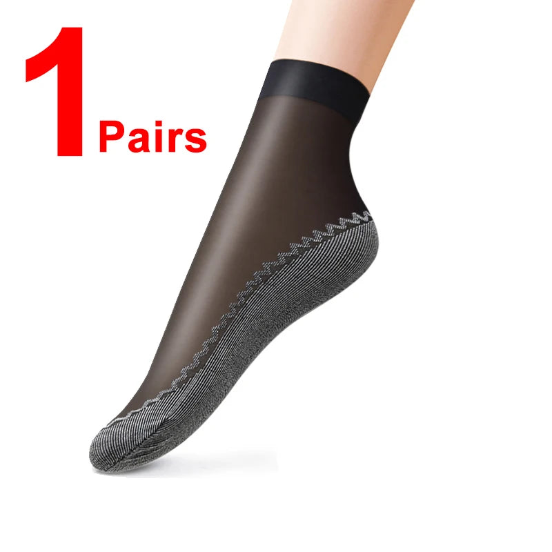 10-Pair Women's Ultra-Thin Summer Socks – Soft Breathable Everyday Socks