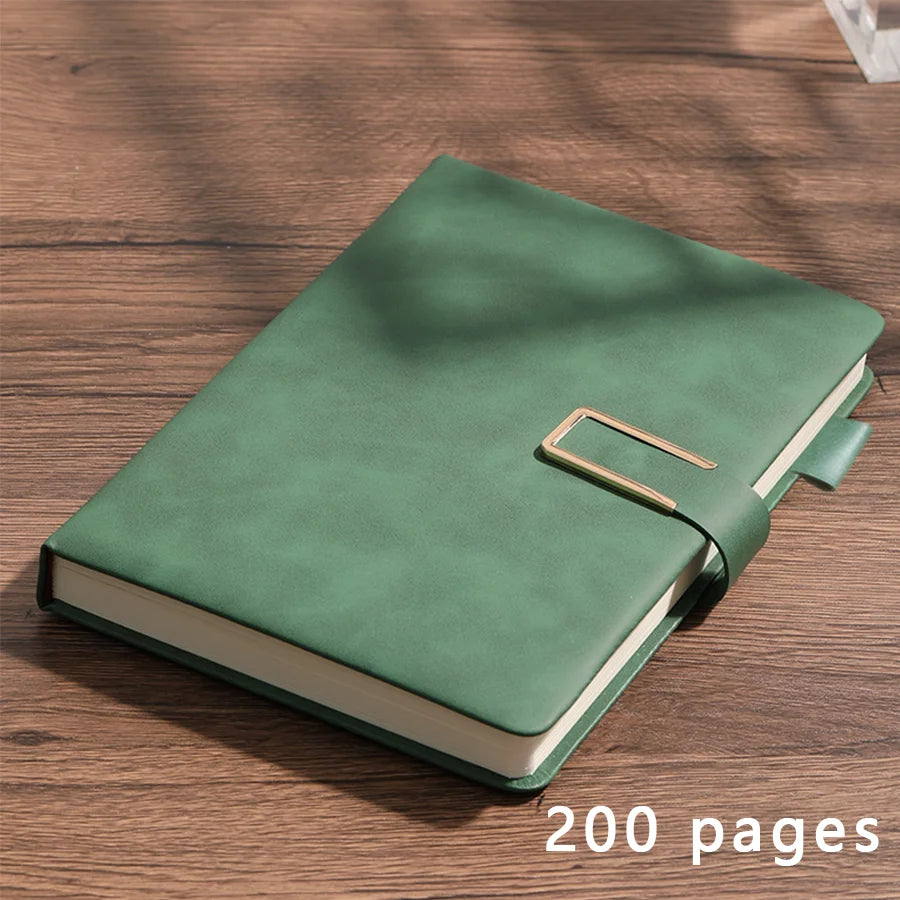 Vintage A5 Leather Notebook – Classic Journal & Daily Planner