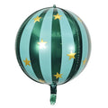 Christmas Round & Star Foil Balloons – Holiday Party Decorations