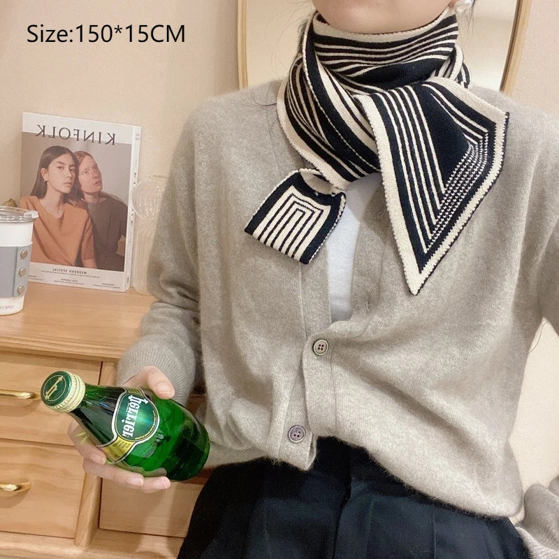 Women's Versatile Knitted Winter Scarf – Soft Classic Wrap