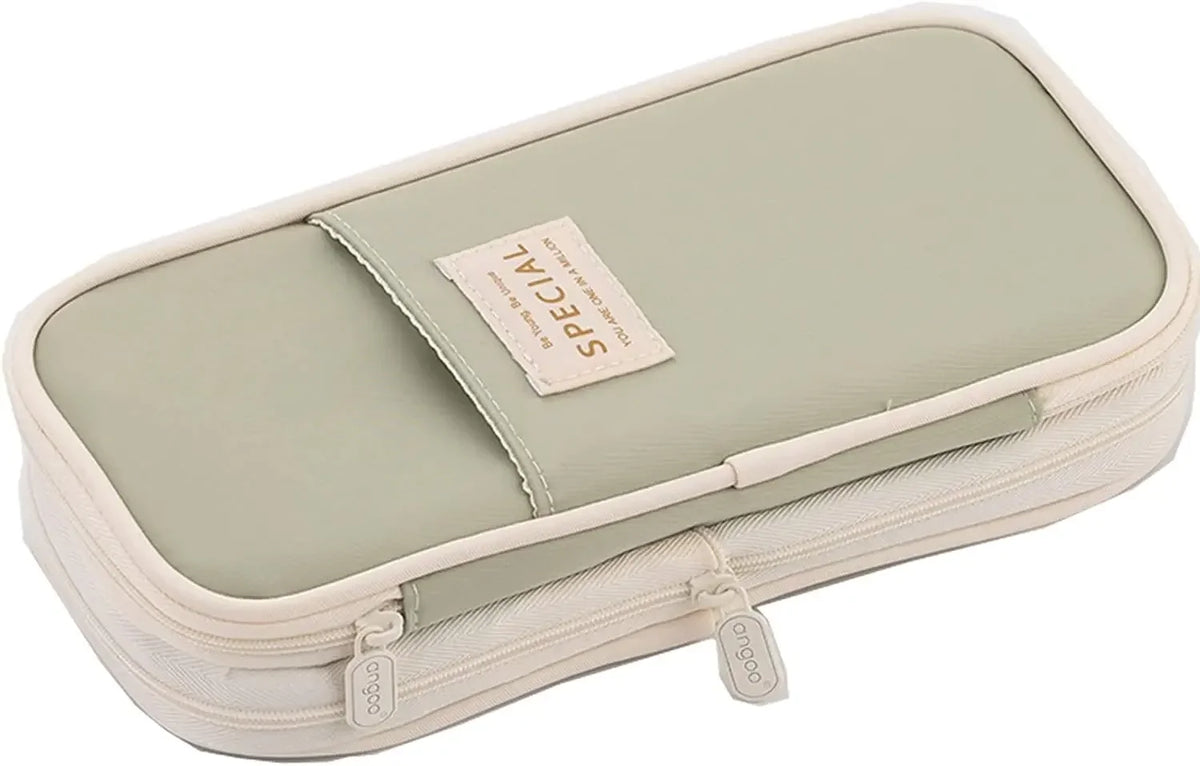Macaron Color Large Capacity Double-Layer Pencil Case