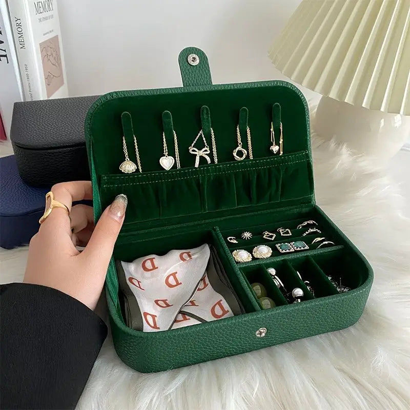 Portable Travel Jewelry Organizer Case