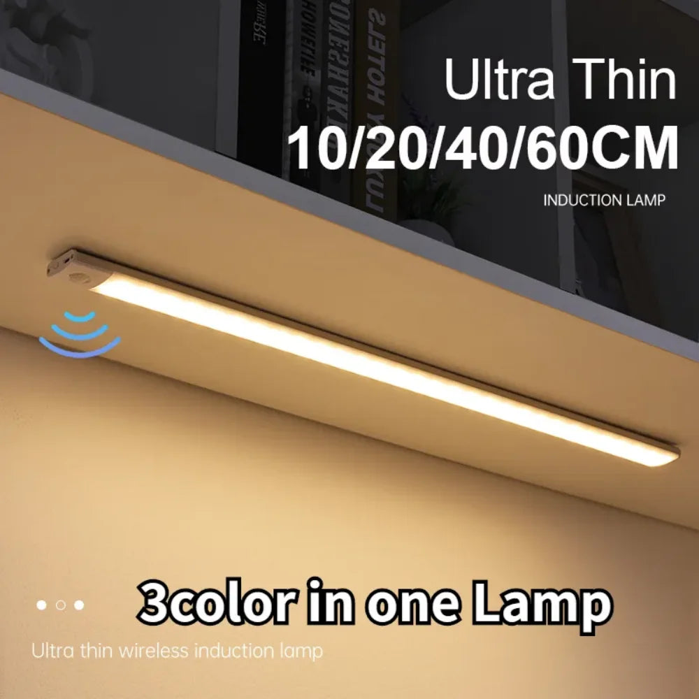 Motion Sensor LED Light – USB Rechargeable Under Cabinet Light