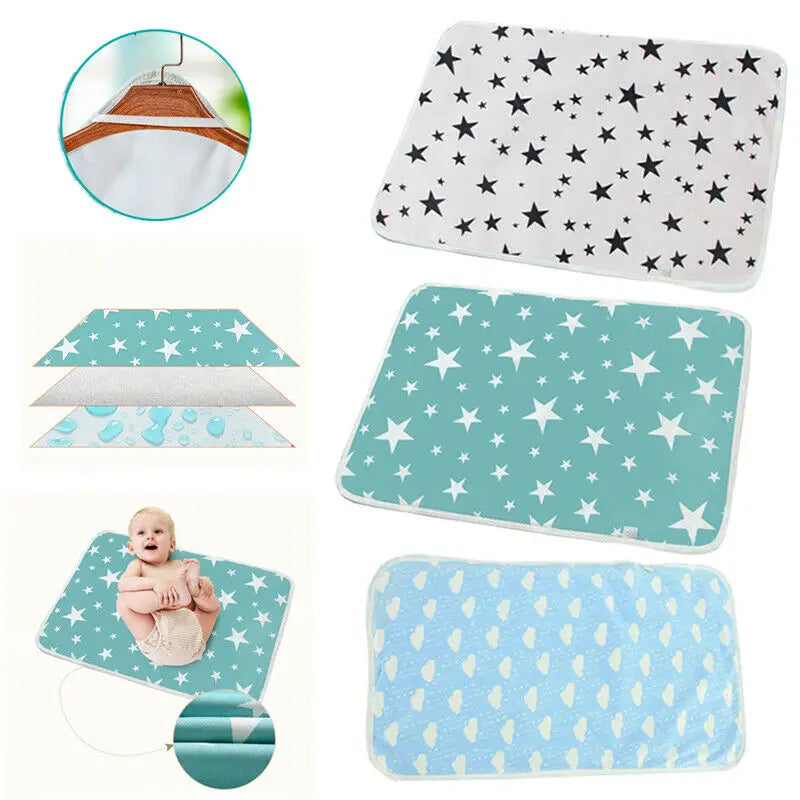 Reusable Waterproof Baby Changing Mat – Portable Diaper Changing Pad