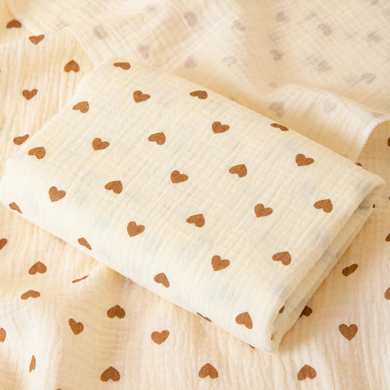 Soft Printed Gauze Baby Blanket & Swaddle