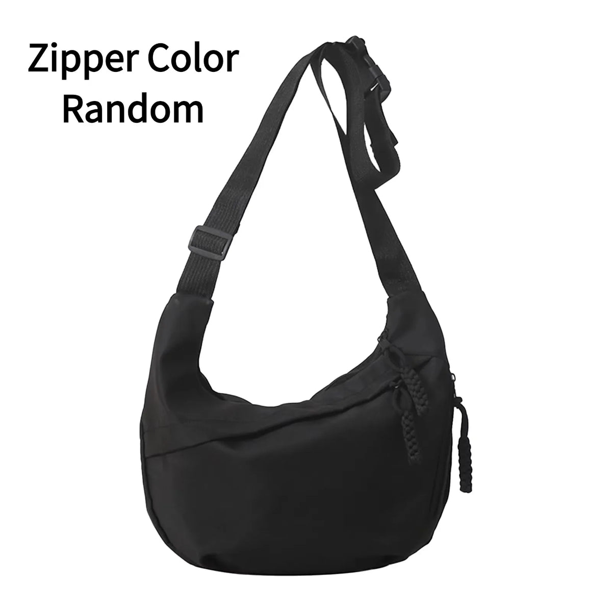 Women's Black Single Shoulder Crossbody Bag