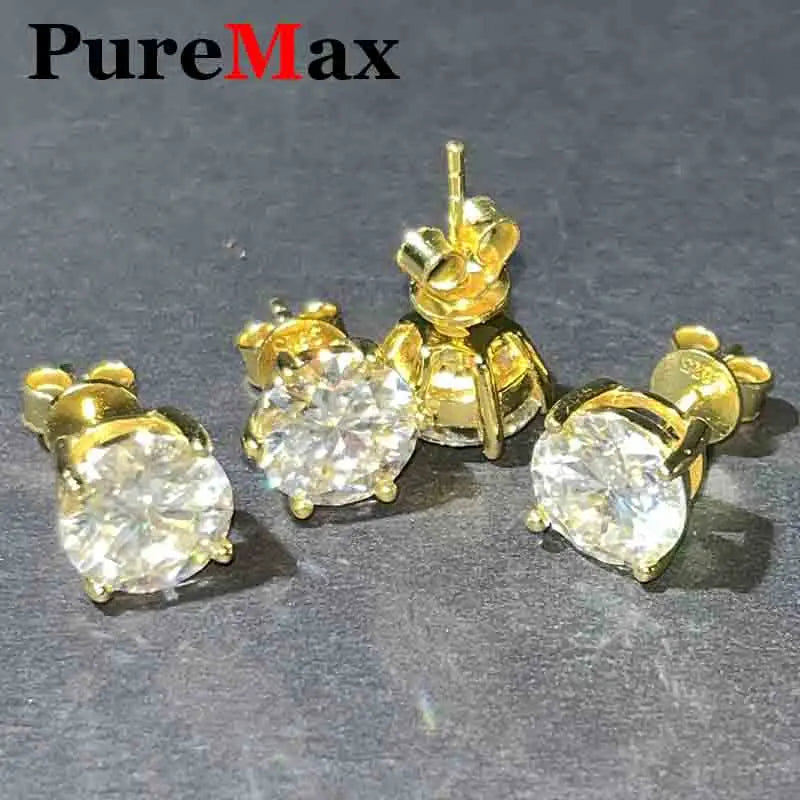 Women's Sparkling Round Stud Earrings