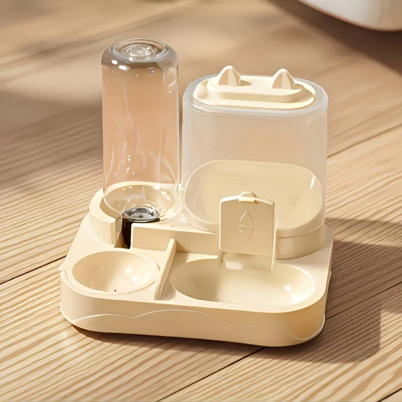 2-in-1 Automatic Pet Feeder & Water Dispenser for Dogs and Cats