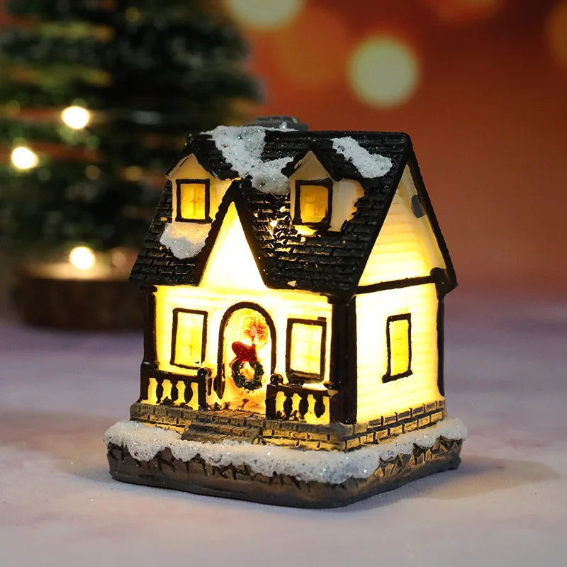 Christmas LED Night Light Mini Luminous House Decoration