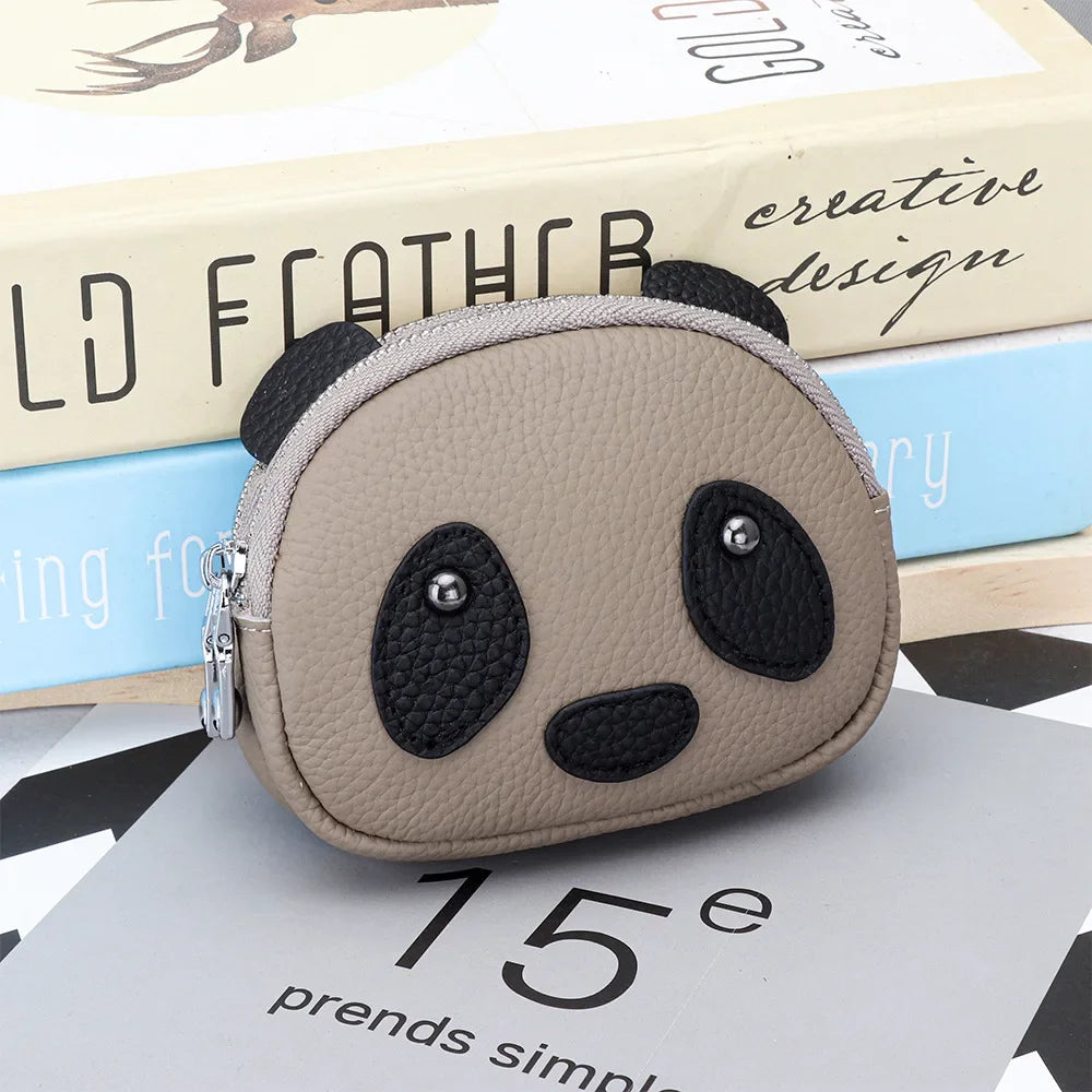Women's Round Mini Coin Purse with Double Zipper